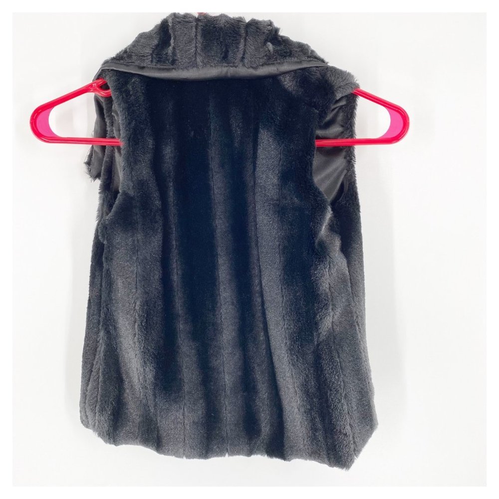 Pinc Premium Girls Black Faux Fur Vest Size S/7 - Picture 4 of 5